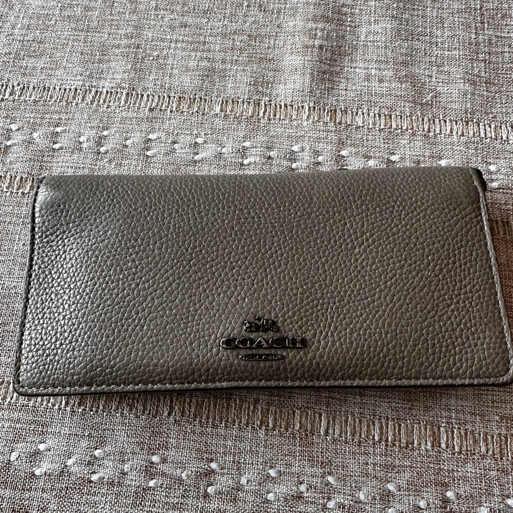 Coach Pebbled Leather Wallet